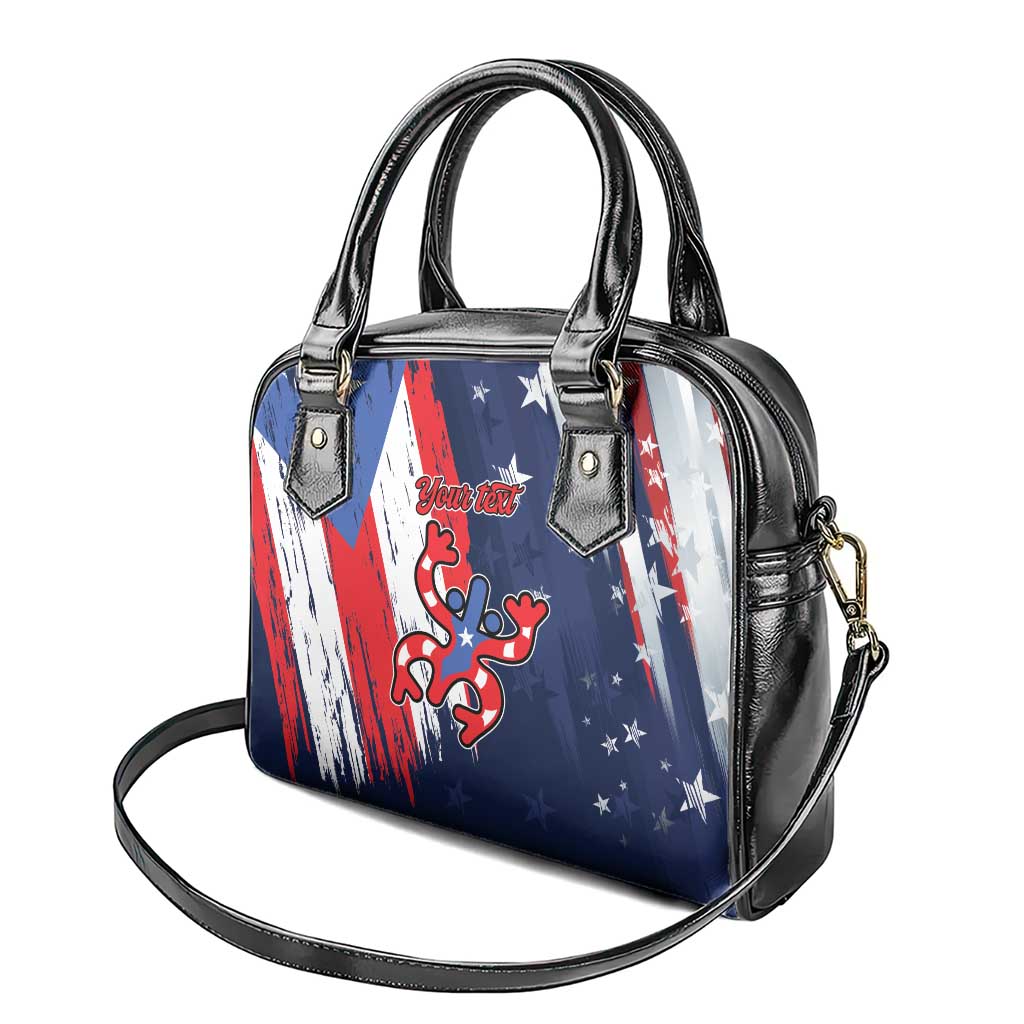 Personalized Puerto Rico American Shoulder Handbag Boricua Taino Frog LT9