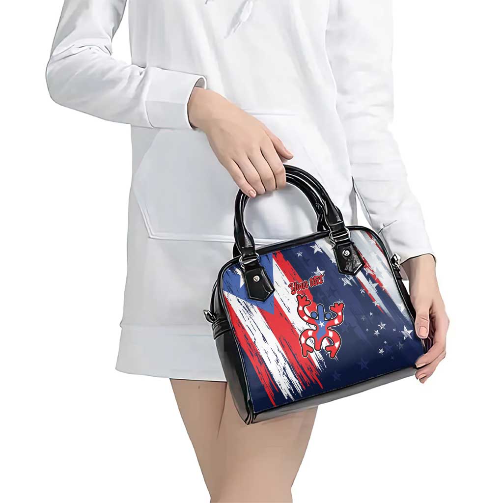 Personalized Puerto Rico American Shoulder Handbag Boricua Taino Frog LT9