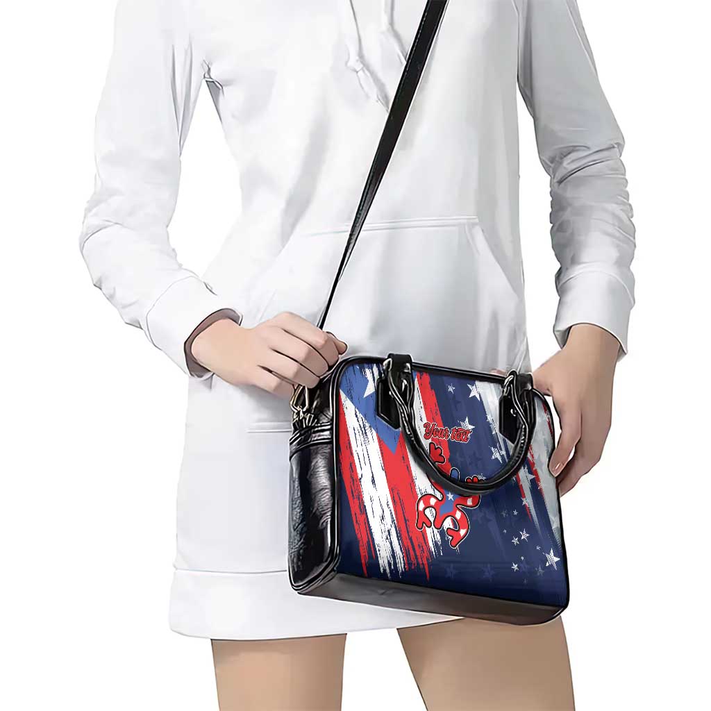 Personalized Puerto Rico American Shoulder Handbag Boricua Taino Frog LT9