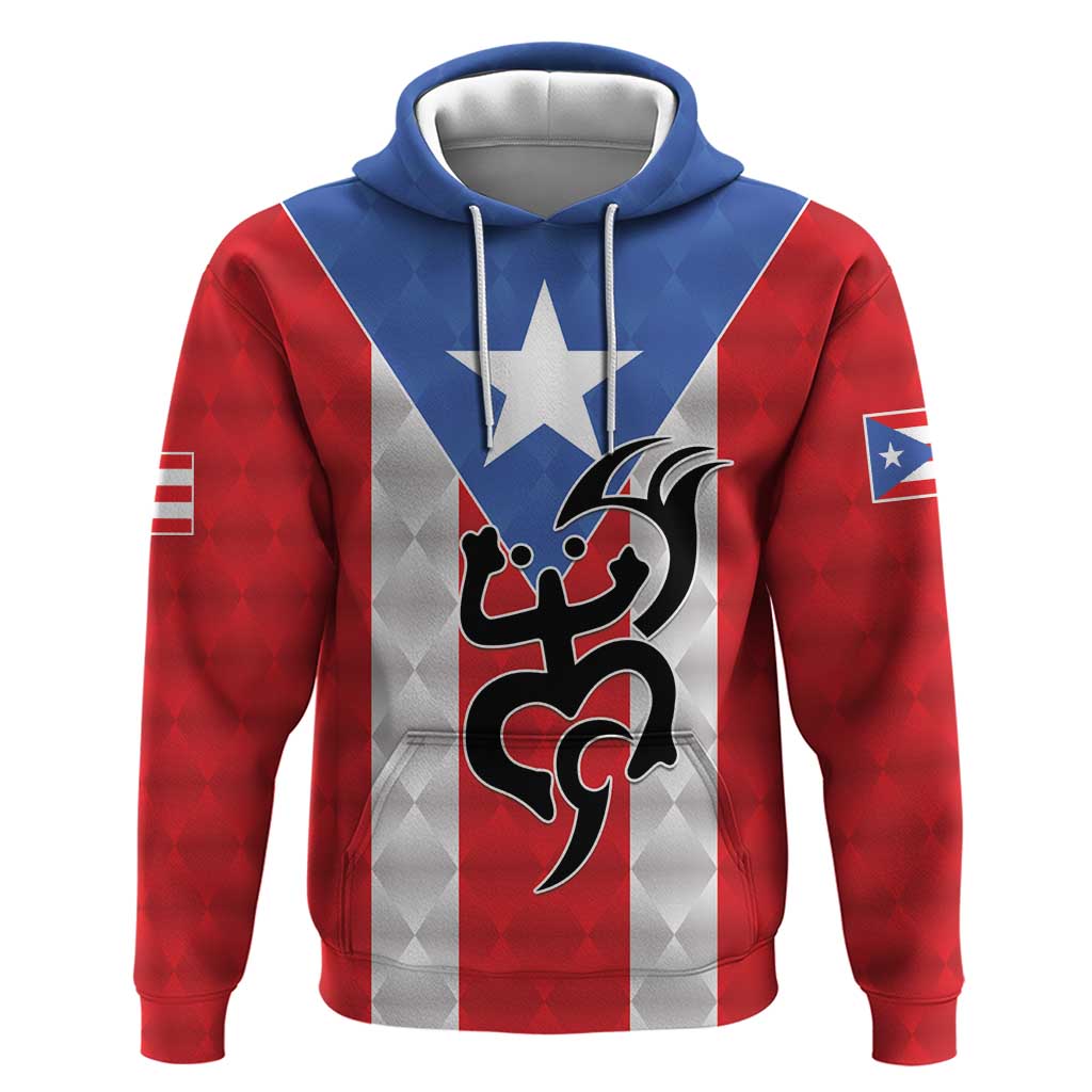 Puerto Rico Football Custom Hoodie Come On El Huracan Azul LT9