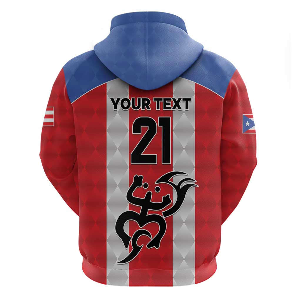 Puerto Rico Football Custom Hoodie Come On El Huracan Azul LT9