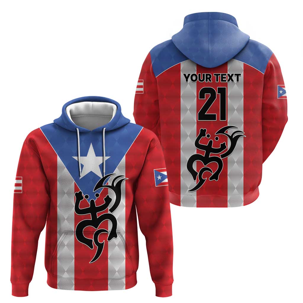 Puerto Rico Football Custom Hoodie Come On El Huracan Azul LT9