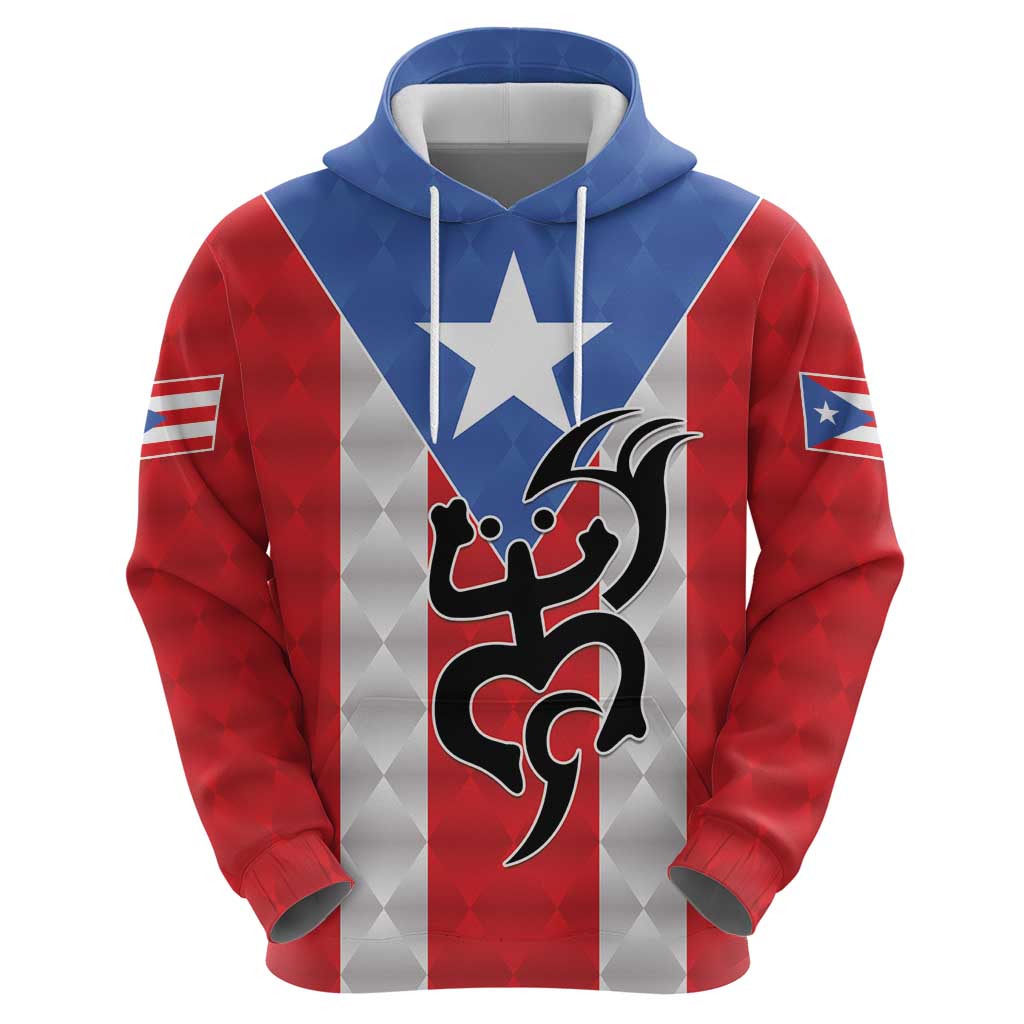 Puerto Rico Football Custom Hoodie Come On El Huracan Azul LT9