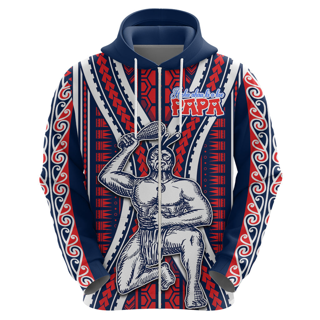 Aotearoa Father's Day Gift For Dad Hoodie Aroha Ahau Ki A Koe Papa - Maori Style Pattern LT9