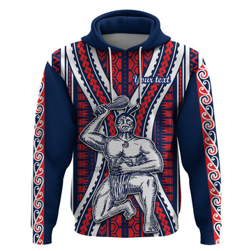 Personalised Aotearoa Father's Day Gift For Dad Hoodie Aroha Ahau Ki A Koe Papa - Maori Style Pattern LT9