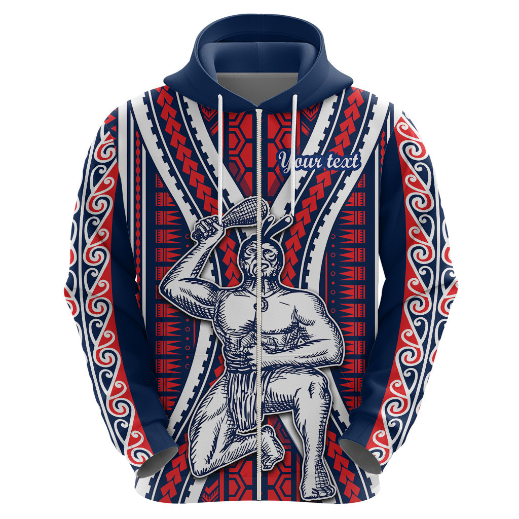 Personalised Aotearoa Father's Day Gift For Dad Hoodie Aroha Ahau Ki A Koe Papa - Maori Style Pattern LT9