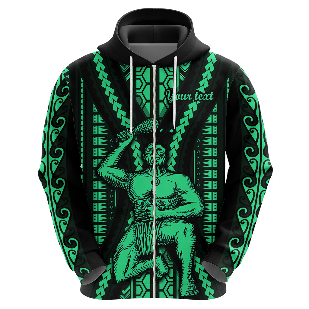 Custom Maori Fathers Day New Zealand Hoodie Aroha Ahau Ki A Koe Papa - Green LT9