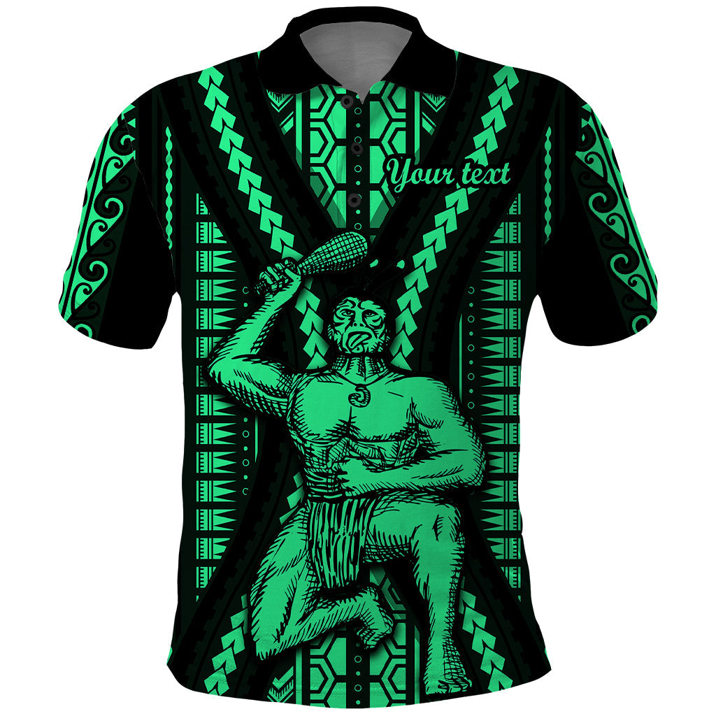 Custom Maori Fathers Day New Zealand Polo Shirt Aroha Ahau Ki A Koe Papa - Green LT9