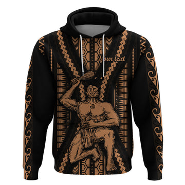 Custom Maori Fathers Day New Zealand Hoodie Aroha Ahau Ki A Koe Papa - Nude LT9