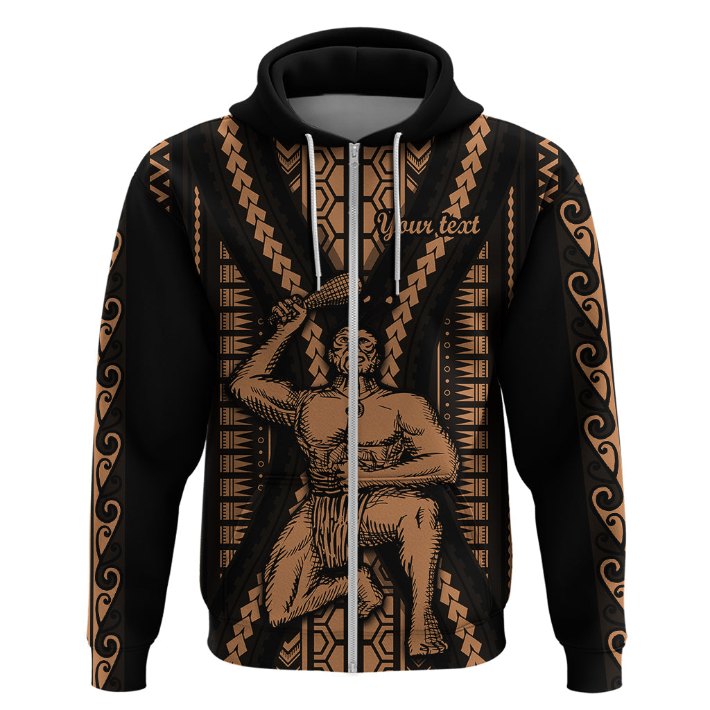 Custom Maori Fathers Day New Zealand Hoodie Aroha Ahau Ki A Koe Papa - Nude LT9