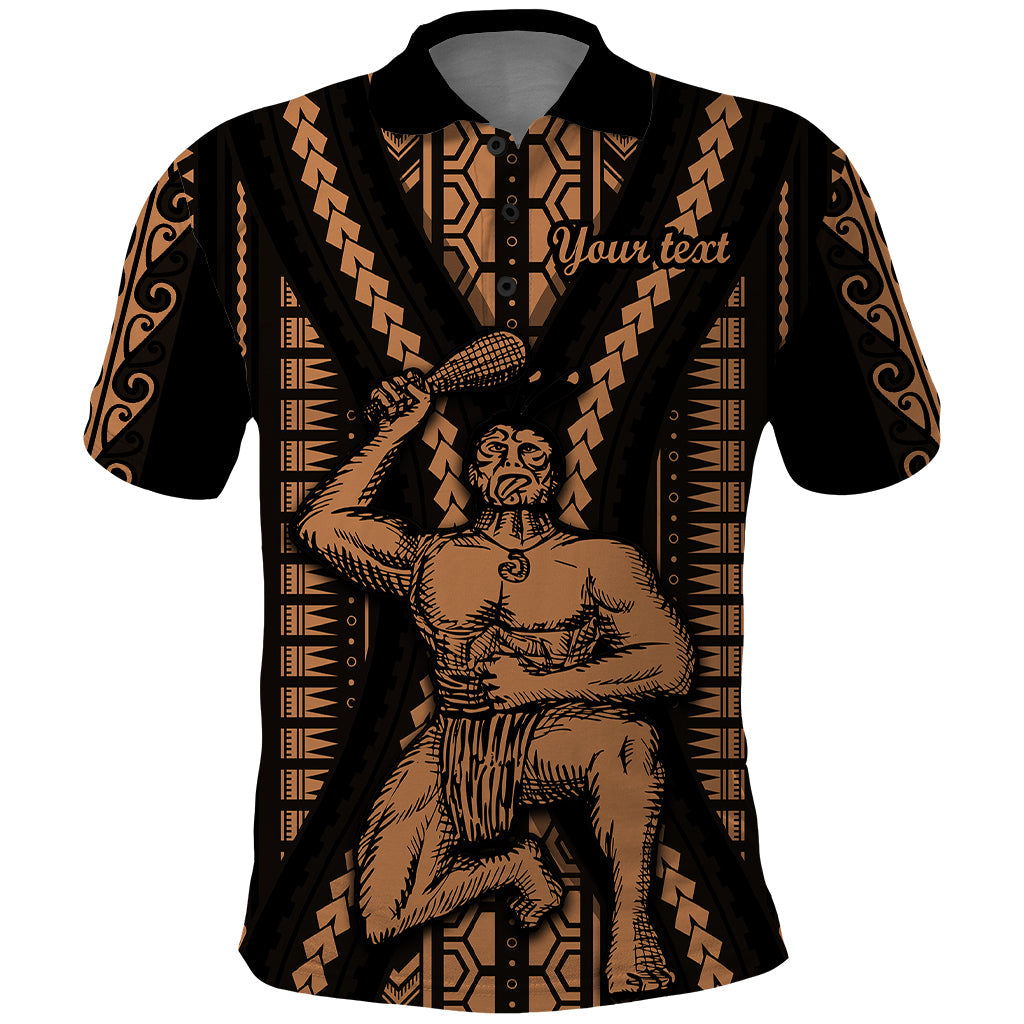 Custom Maori Fathers Day New Zealand Polo Shirt Aroha Ahau Ki A Koe Papa - Nude LT9