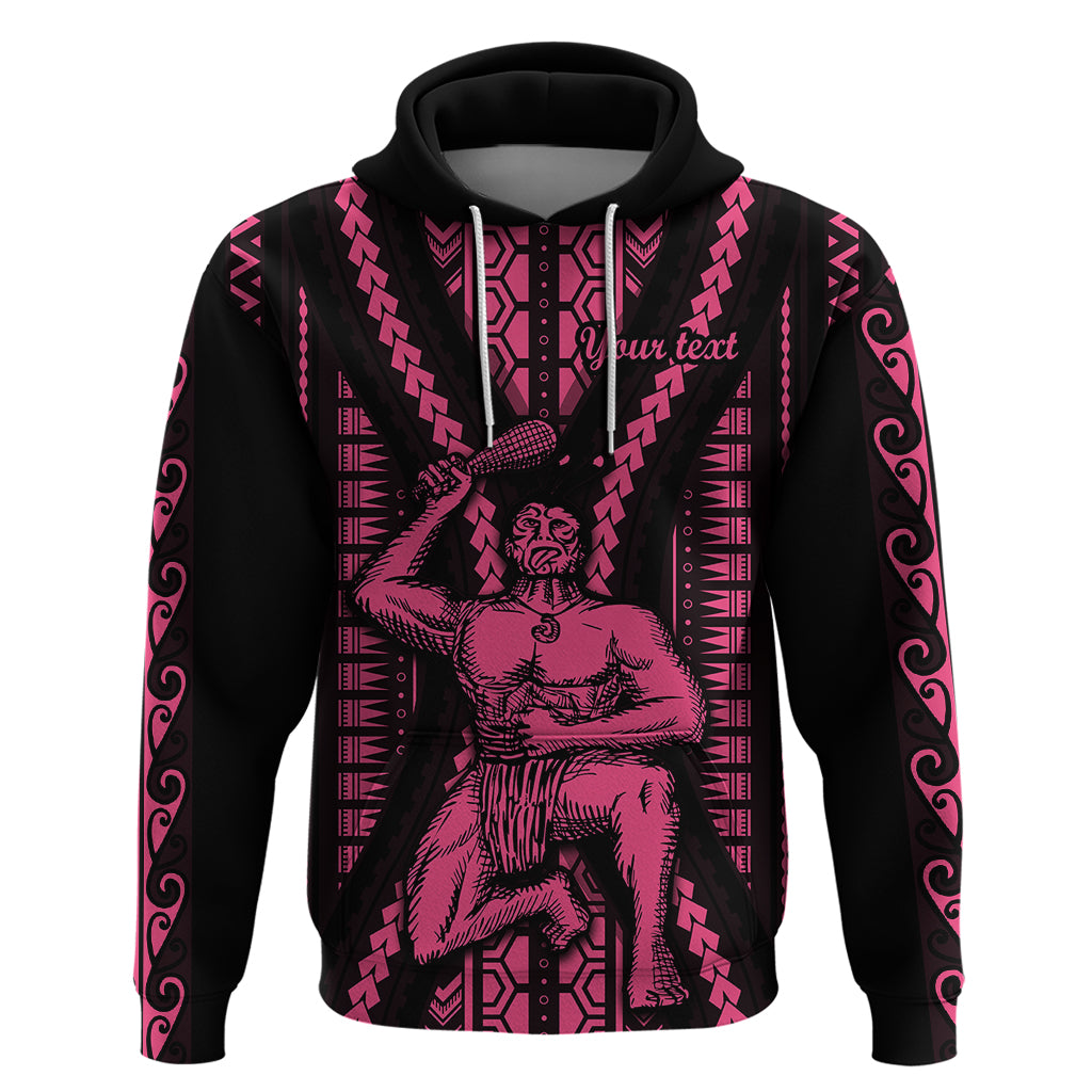 Custom Maori Fathers Day New Zealand Hoodie Aroha Ahau Ki A Koe Papa - Pink LT9
