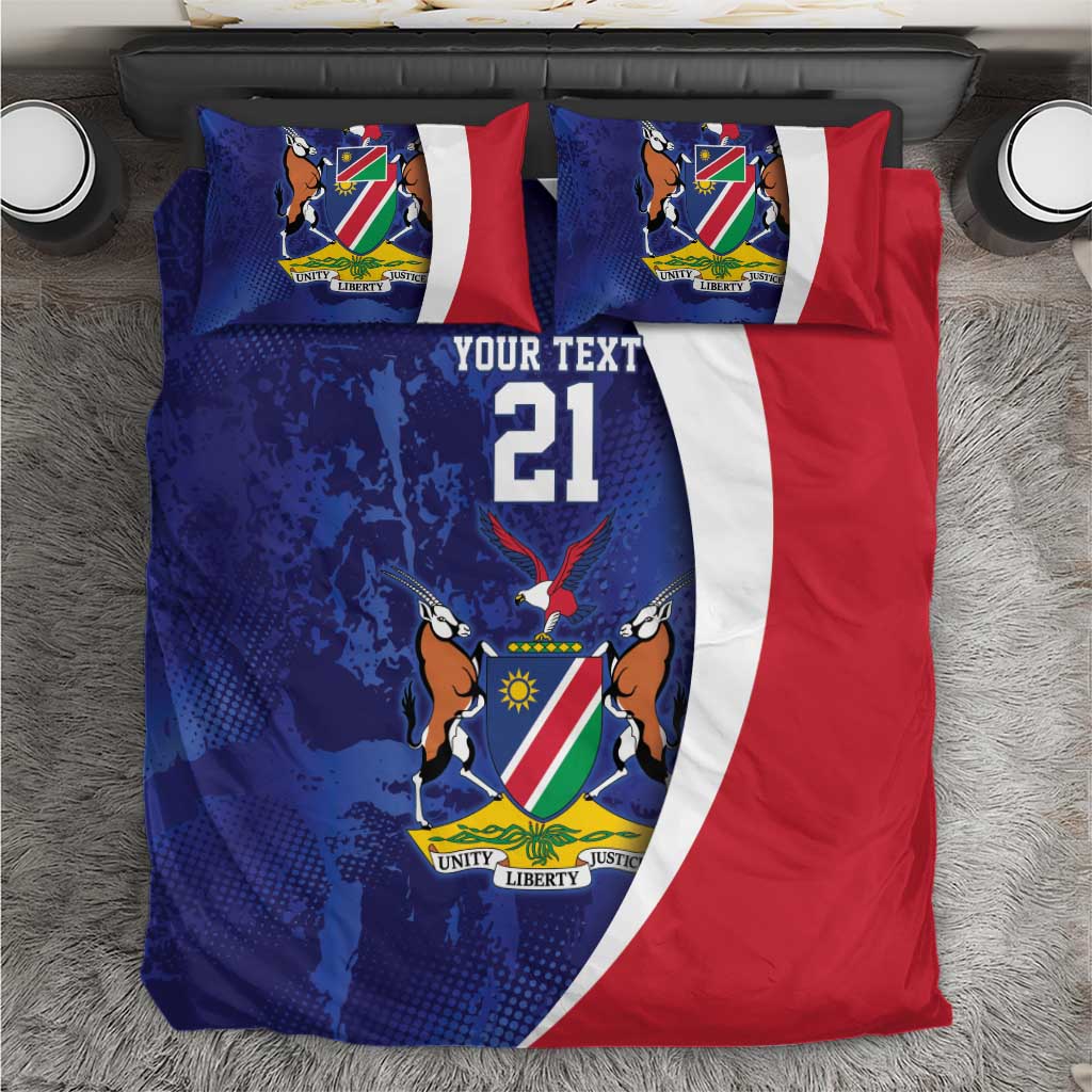 Custom Cricket African Namibia Bedding Set Coat of arms Namibian Pattern LT9
