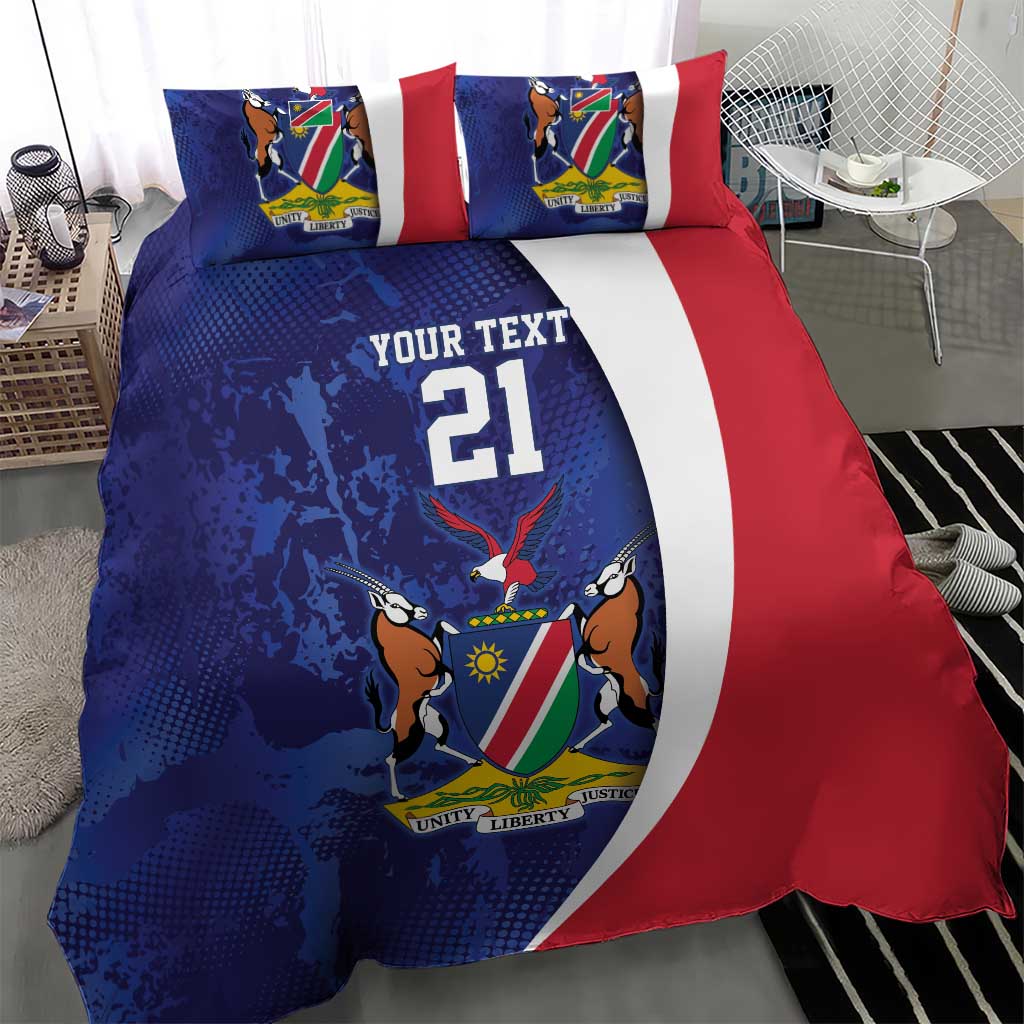 Custom Cricket African Namibia Bedding Set Coat of arms Namibian Pattern LT9
