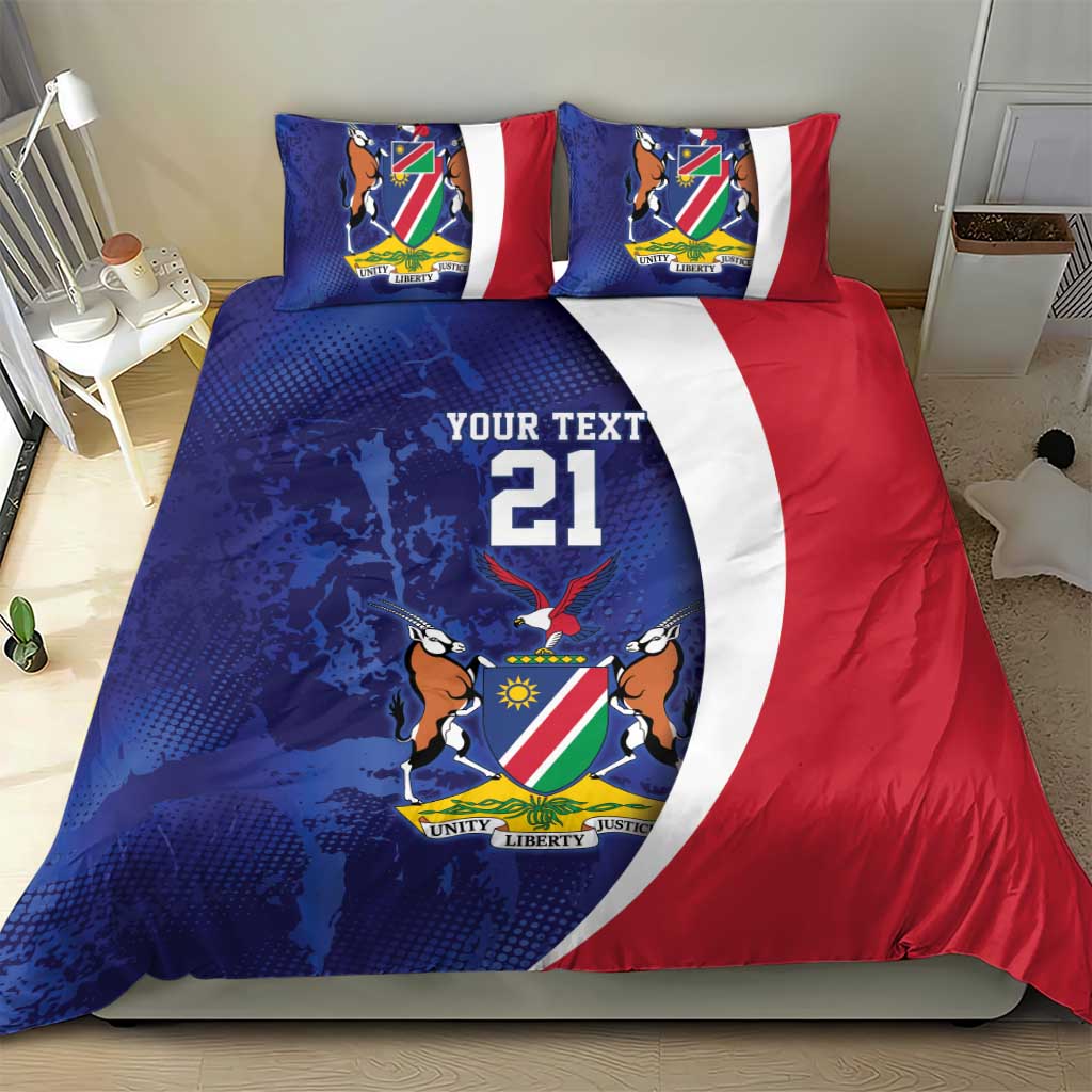 Custom Cricket African Namibia Bedding Set Coat of arms Namibian Pattern LT9