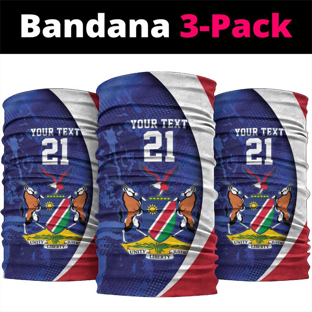 Namibia Cricket Custom Neck Gaiter Coat of arms Namibian Pattern LT9