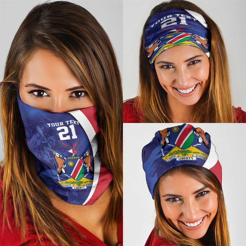 Namibia Cricket Custom Neck Gaiter Coat of arms Namibian Pattern LT9