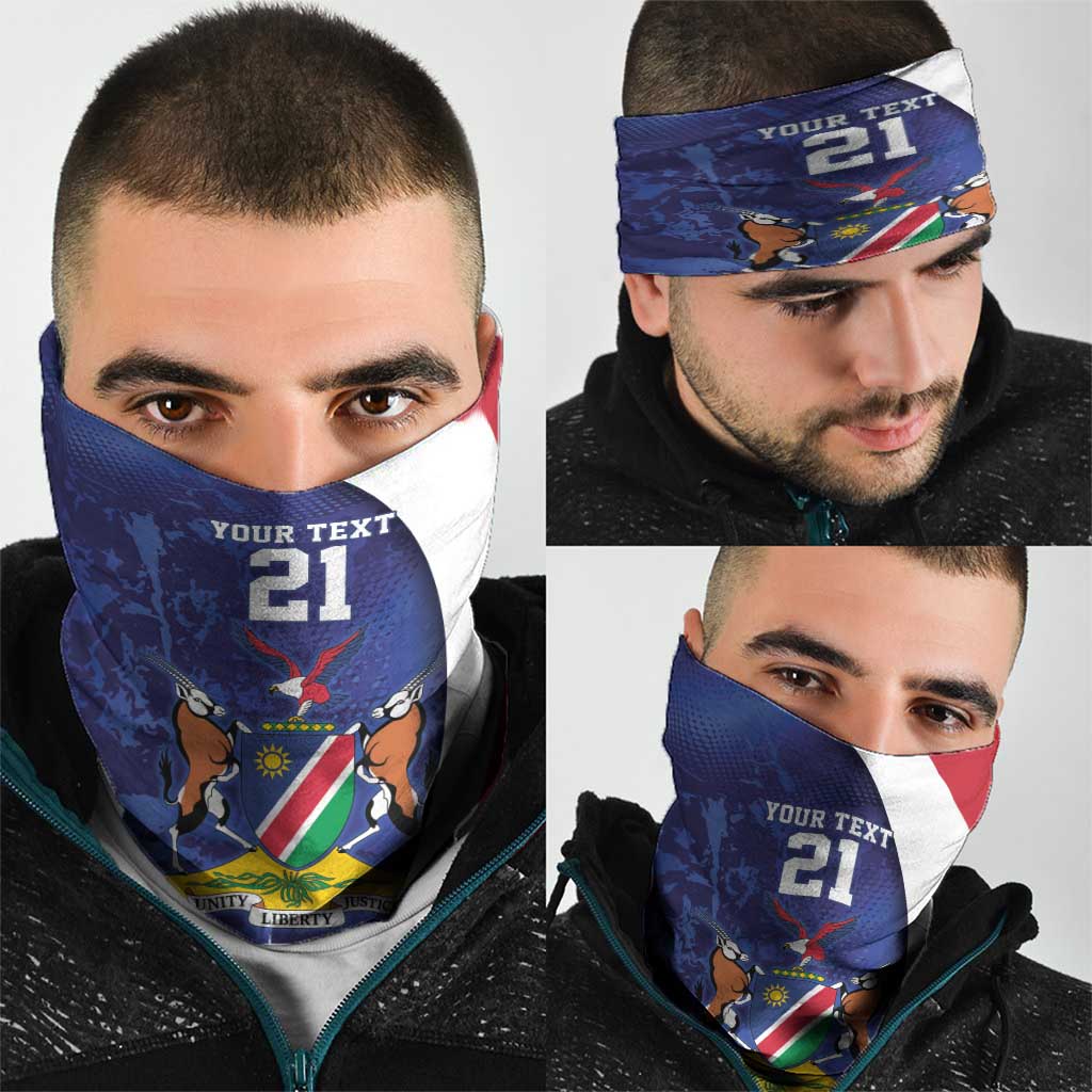 Namibia Cricket Custom Neck Gaiter Coat of arms Namibian Pattern LT9