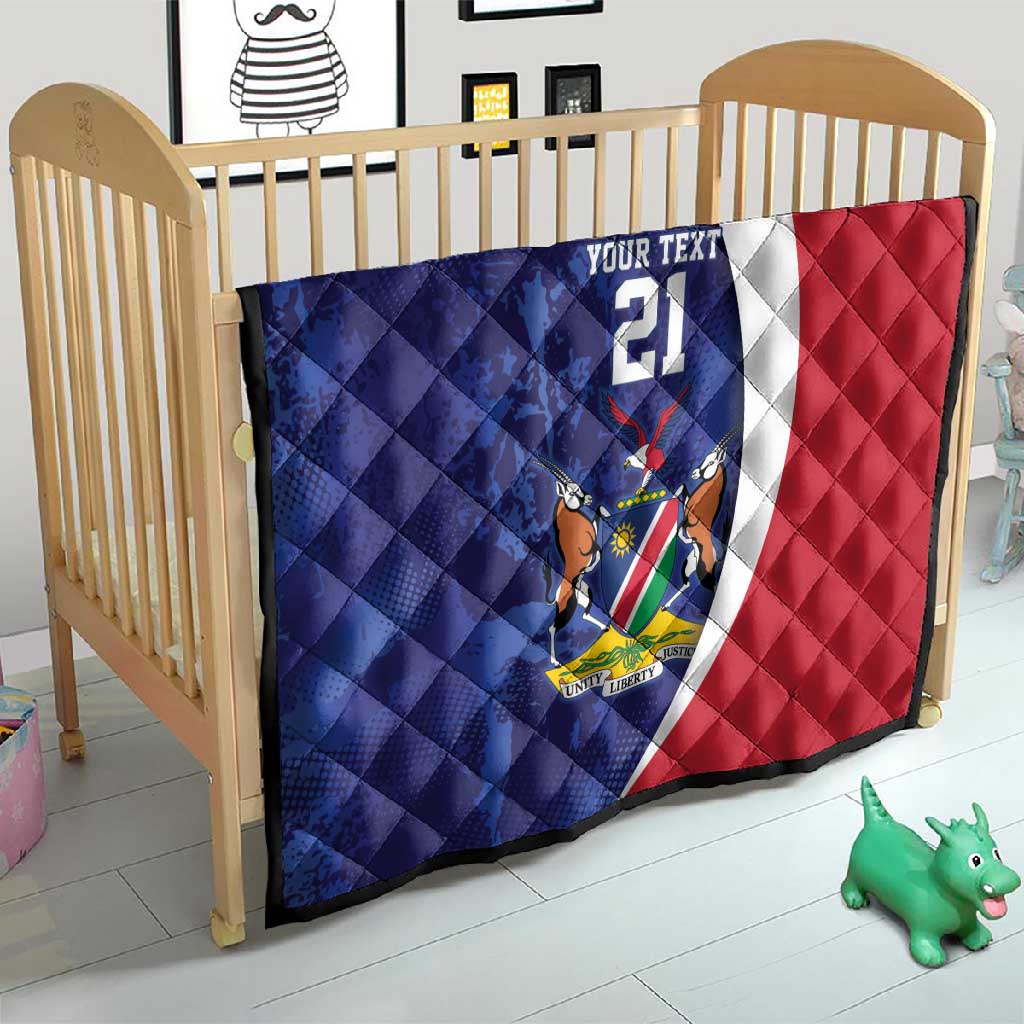 Custom Cricket African Namibia Quilt Coat of arms Namibian Pattern LT9
