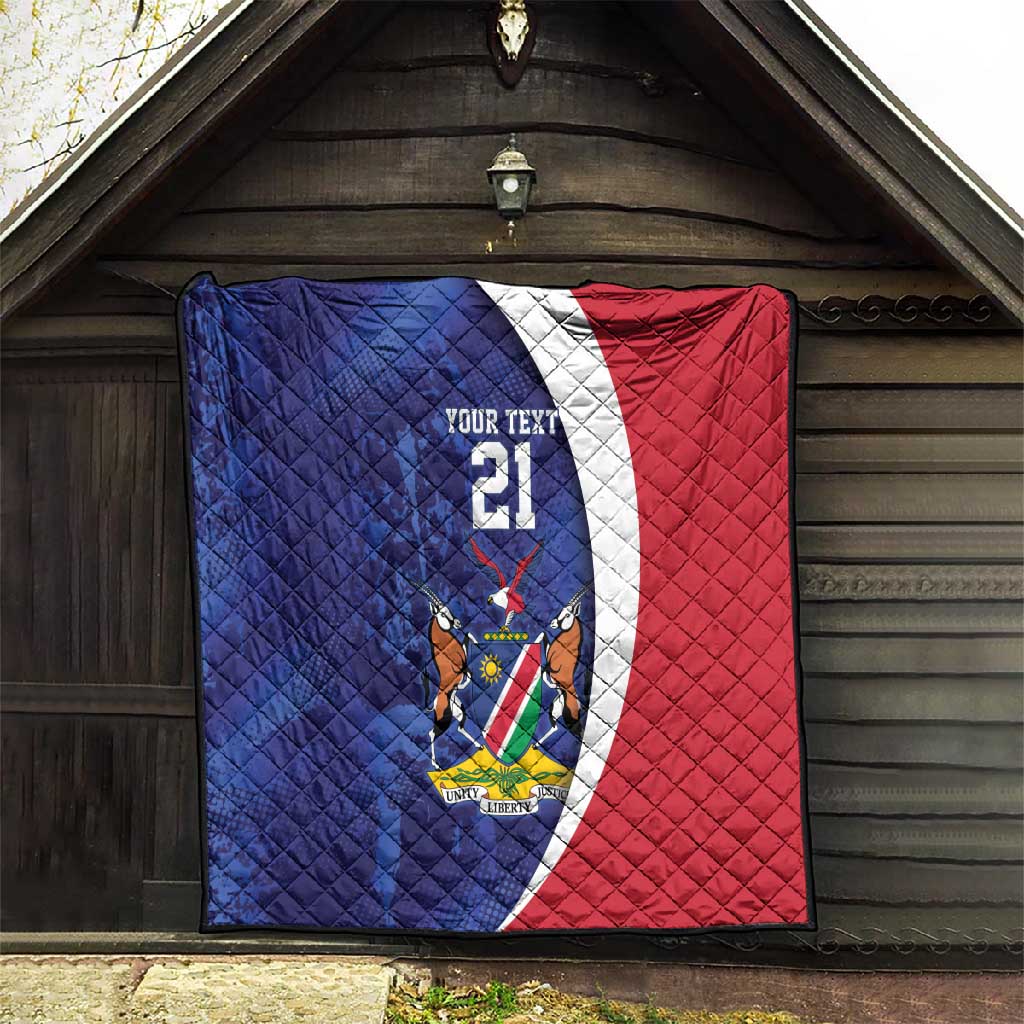 Custom Cricket African Namibia Quilt Coat of arms Namibian Pattern LT9