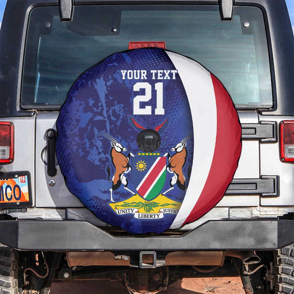 Namibia Cricket Custom Spare Tire Cover Coat of arms Namibian Pattern LT9