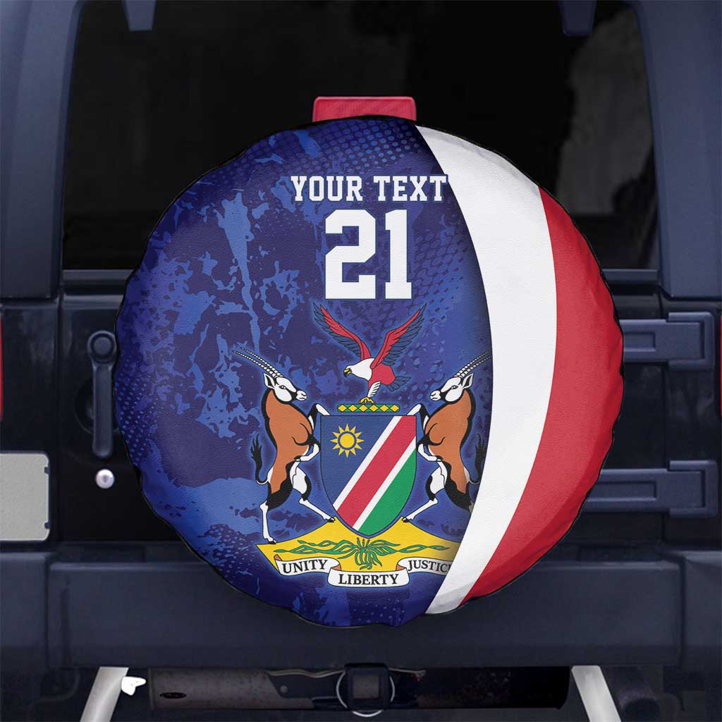 Namibia Cricket Custom Spare Tire Cover Coat of arms Namibian Pattern LT9