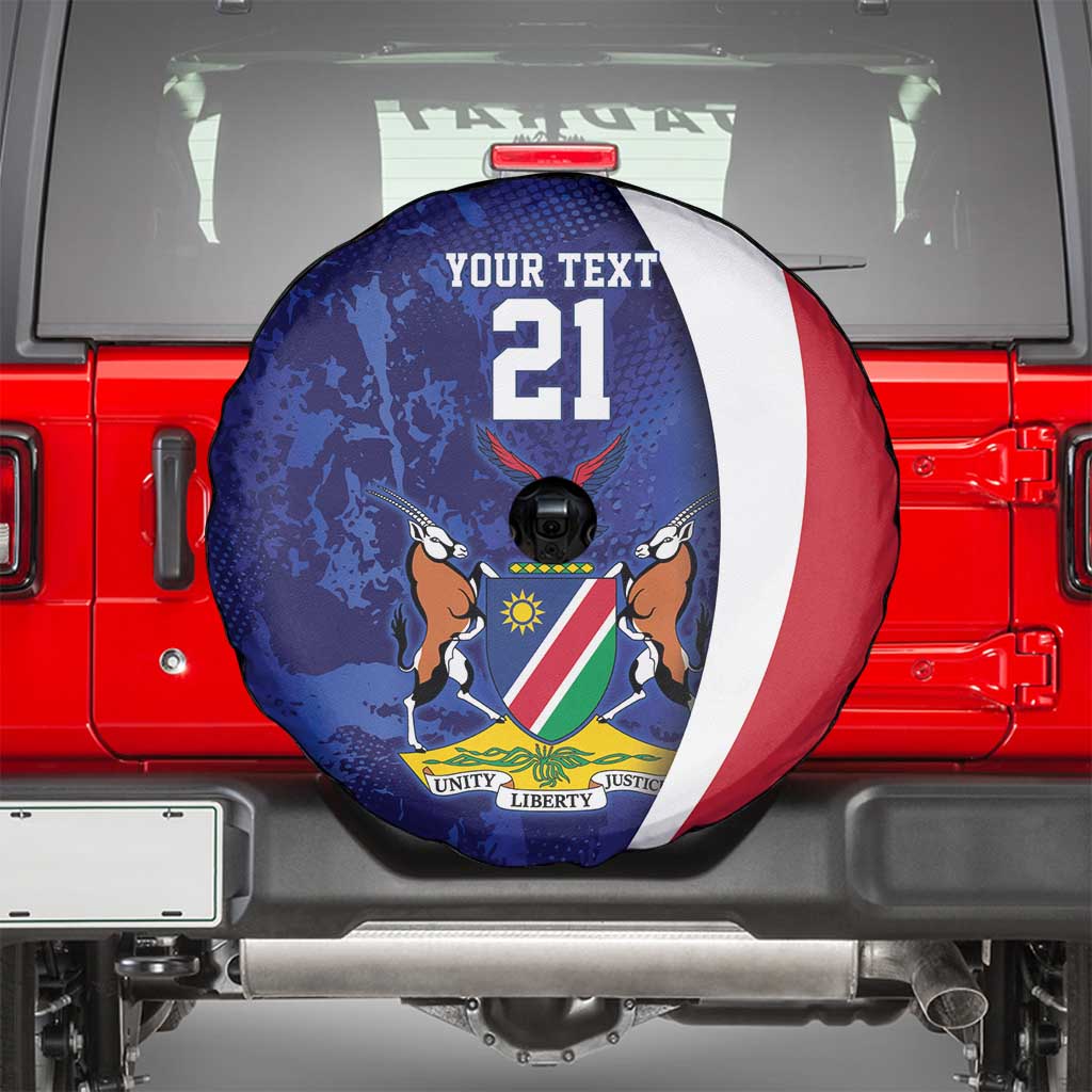 Namibia Cricket Custom Spare Tire Cover Coat of arms Namibian Pattern LT9