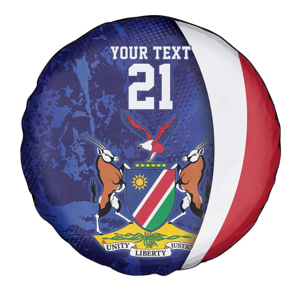 Namibia Cricket Custom Spare Tire Cover Coat of arms Namibian Pattern LT9