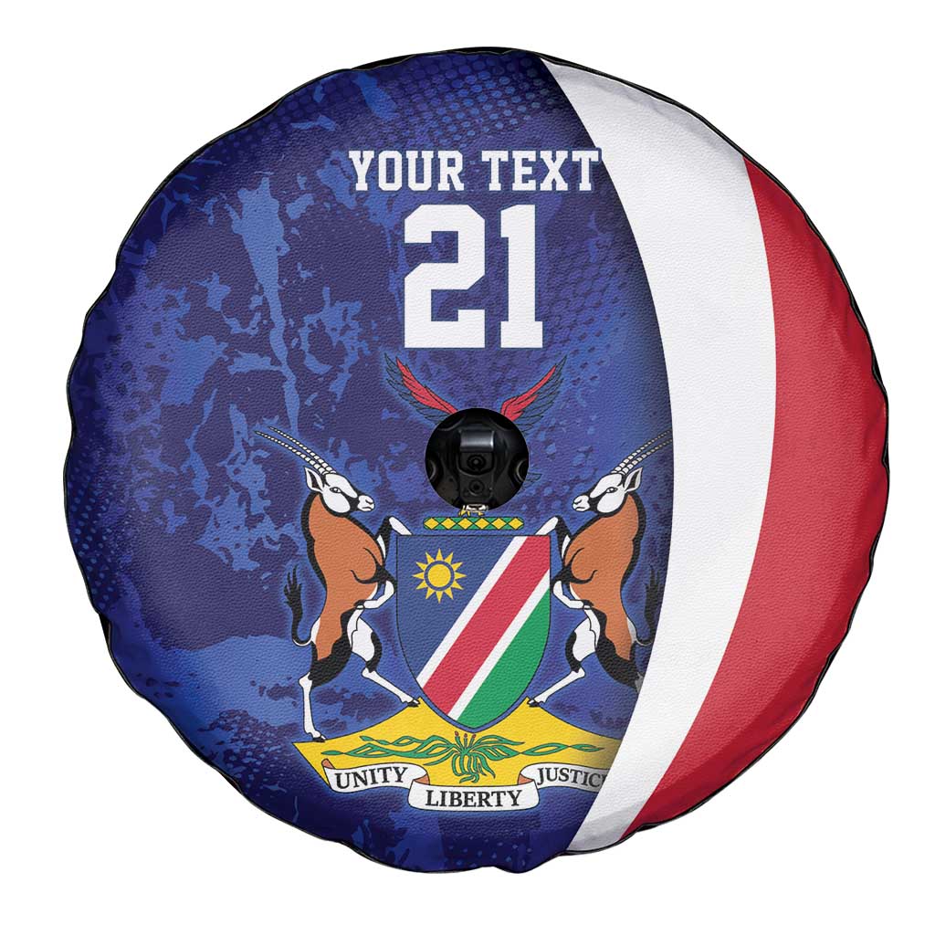 Namibia Cricket Custom Spare Tire Cover Coat of arms Namibian Pattern LT9