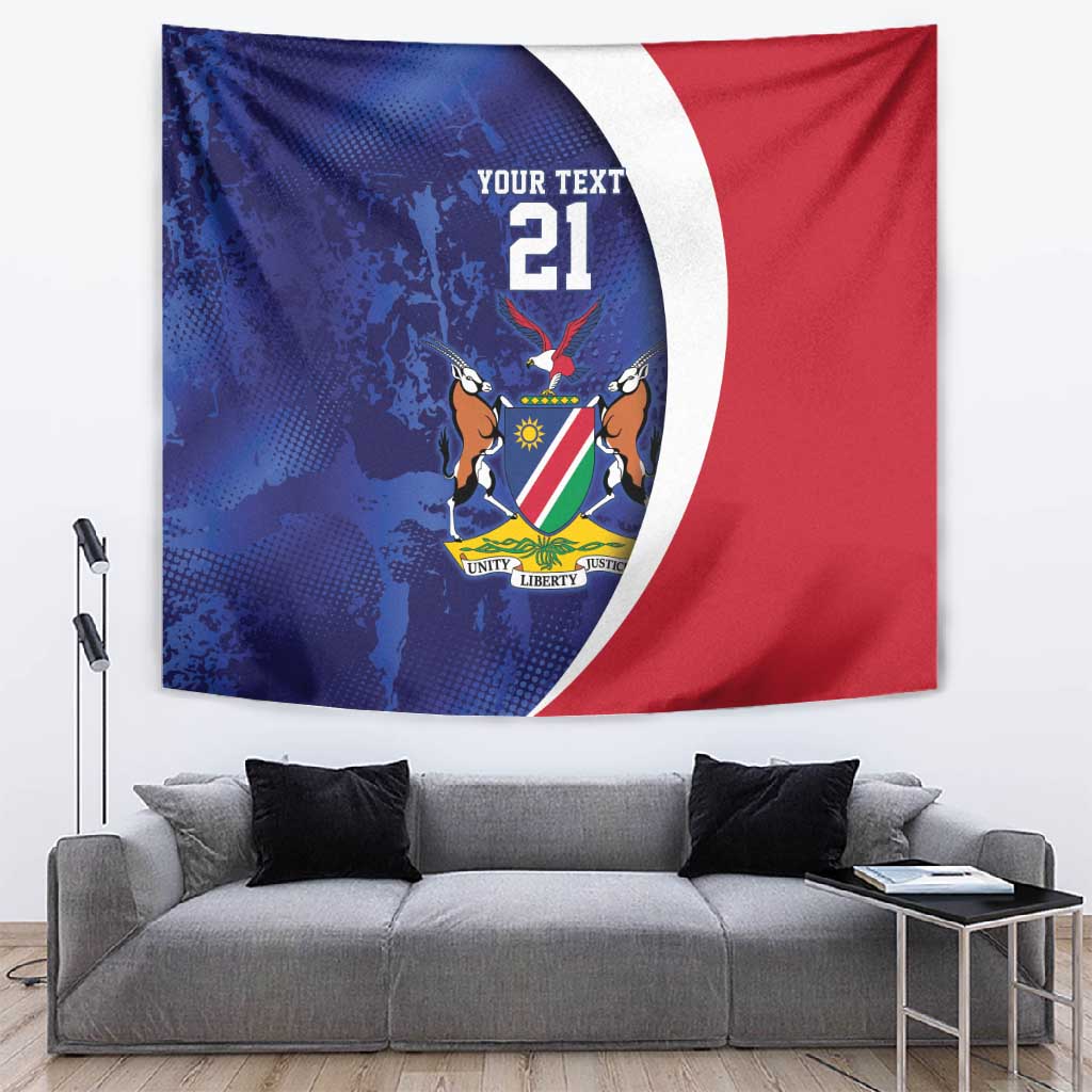 Custom Cricket African Namibia Tapestry Coat of arms Namibian Pattern LT9
