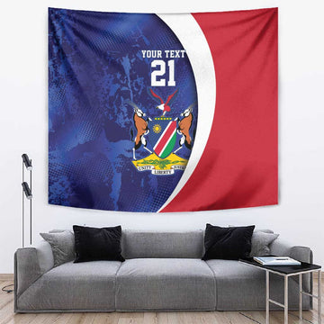 Custom Cricket African Namibia Tapestry Coat of arms Namibian Pattern LT9