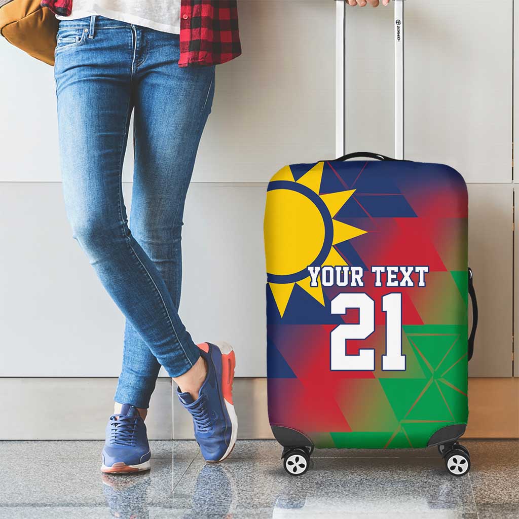 Namibia Cricket Custom Luggage Cover Namibian Gold Sun Flag Motif LT9