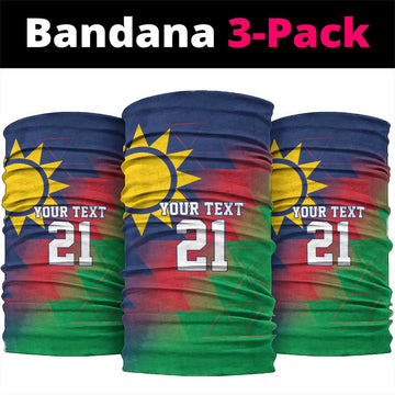 Namibia Cricket Custom Neck Gaiter Namibian Gold Sun Flag Motif LT9