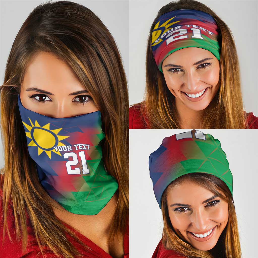 Namibia Cricket Custom Neck Gaiter Namibian Gold Sun Flag Motif LT9