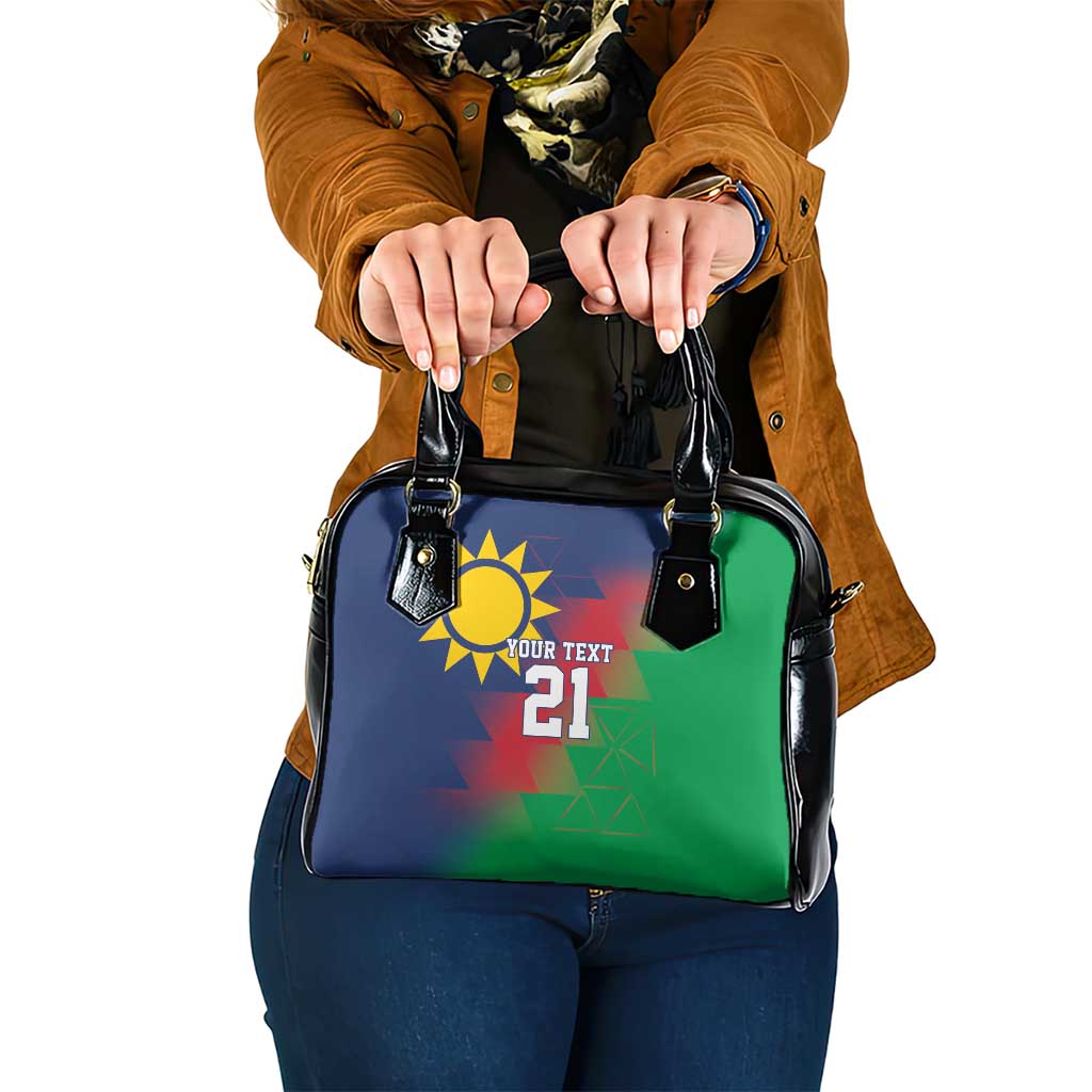 Namibia Cricket Custom Shoulder Handbag Namibian Gold Sun Flag Motif LT9