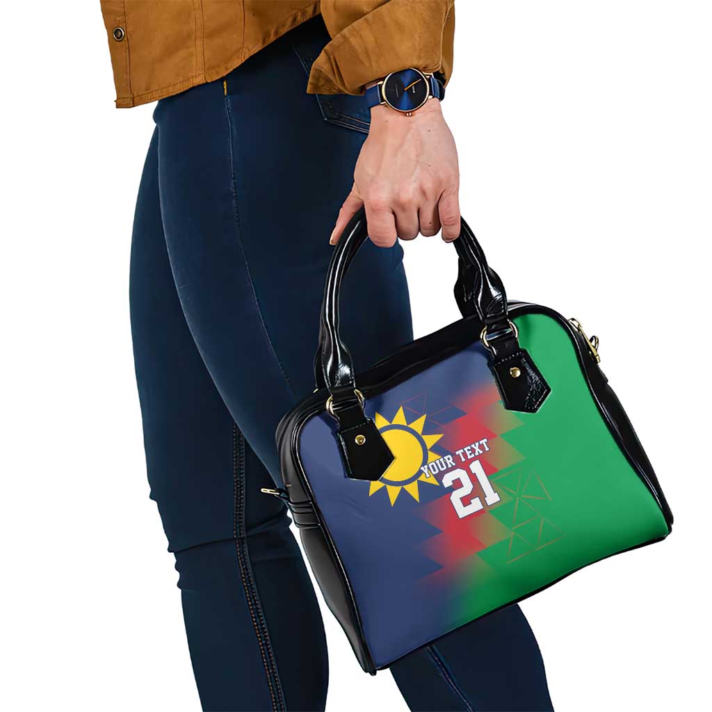 Namibia Cricket Custom Shoulder Handbag Namibian Gold Sun Flag Motif LT9