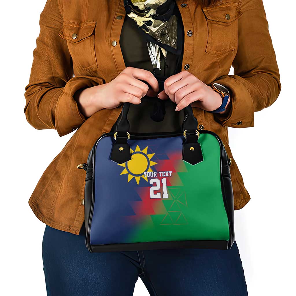 Namibia Cricket Custom Shoulder Handbag Namibian Gold Sun Flag Motif LT9