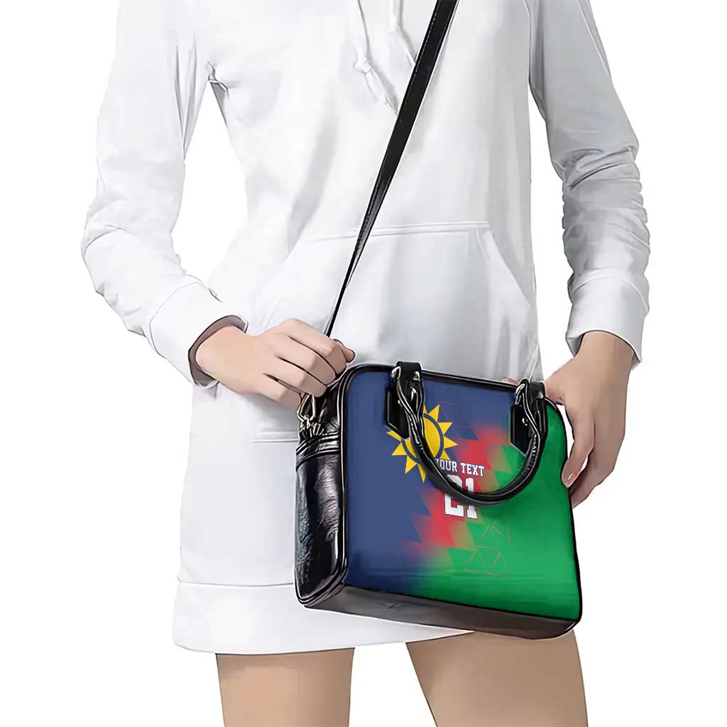 Namibia Cricket Custom Shoulder Handbag Namibian Gold Sun Flag Motif LT9
