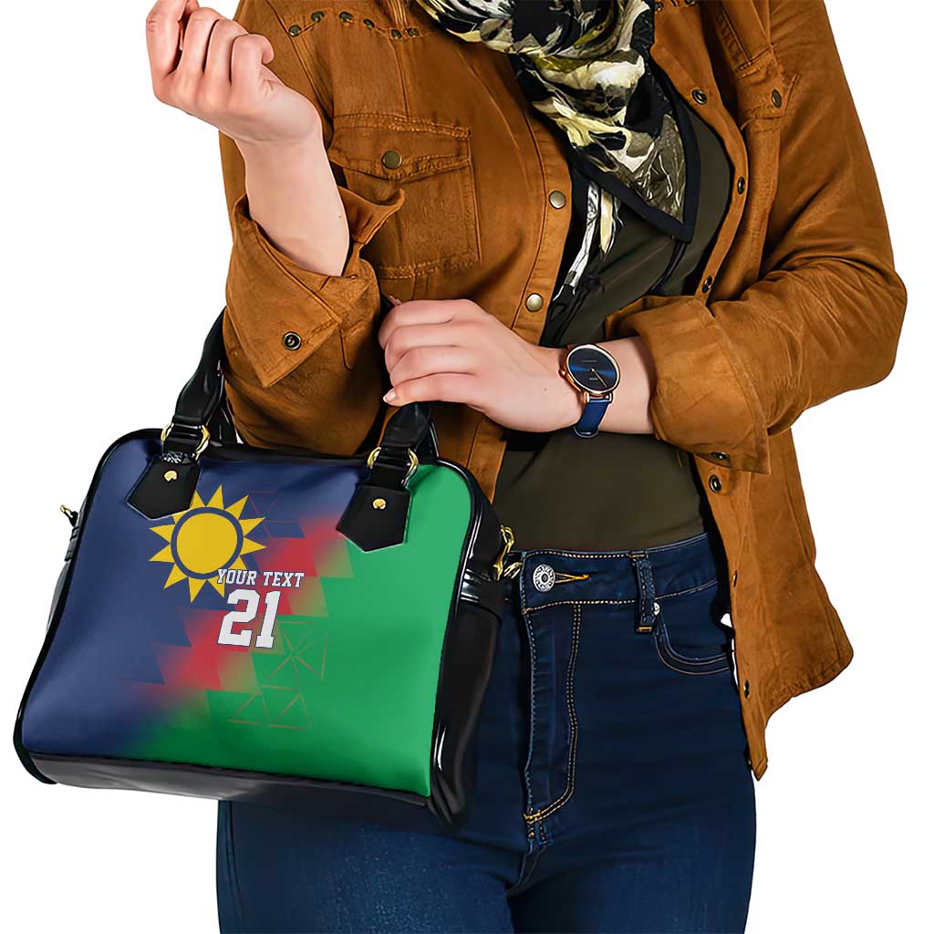 Namibia Cricket Custom Shoulder Handbag Namibian Gold Sun Flag Motif LT9