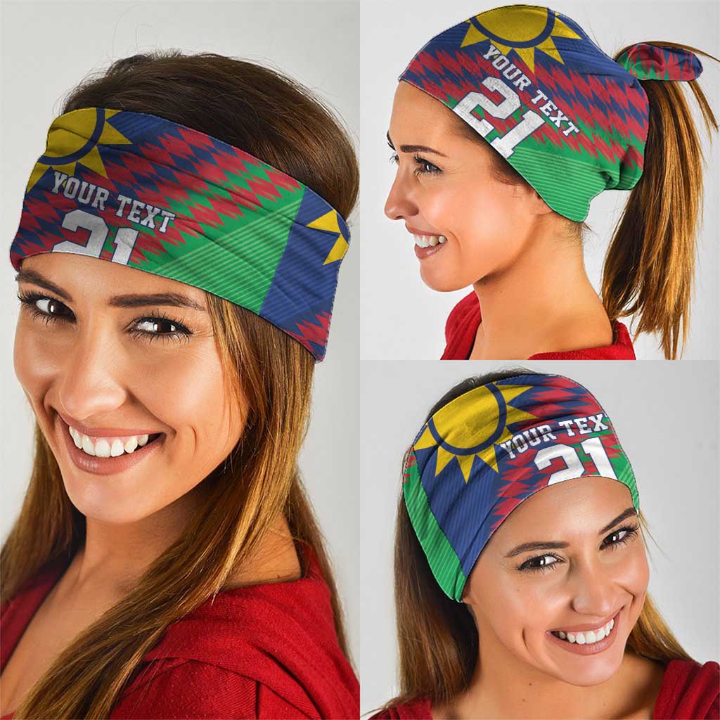 Namibia Cricket Custom Neck Gaiter Namibian Sporty Pattern Flag Motif LT9