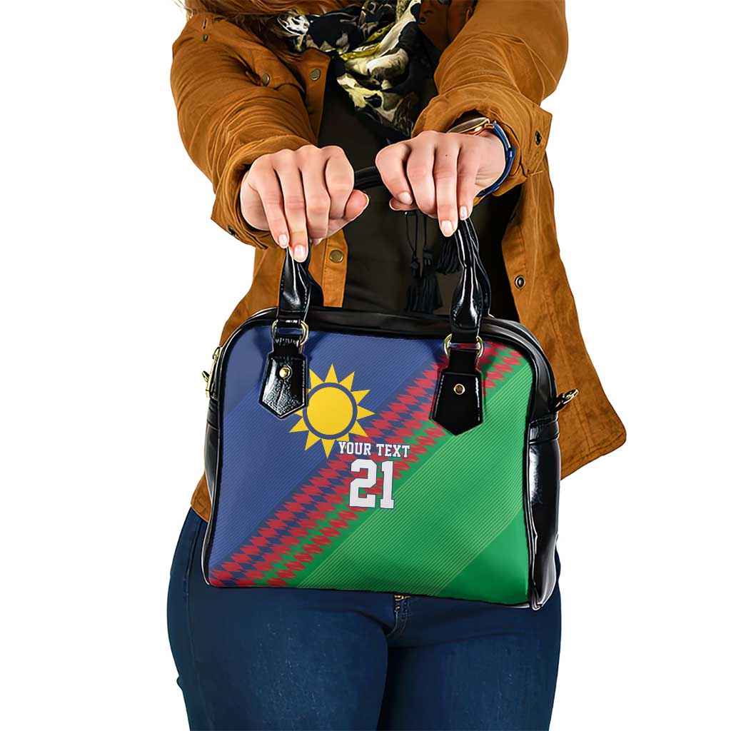 Namibia Cricket Custom Shoulder Handbag Namibian Sporty Pattern Flag Motif LT9