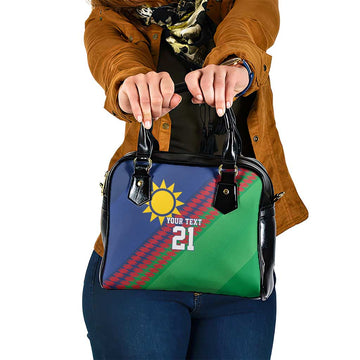 Namibia Cricket Custom Shoulder Handbag Namibian Sporty Pattern Flag Motif LT9