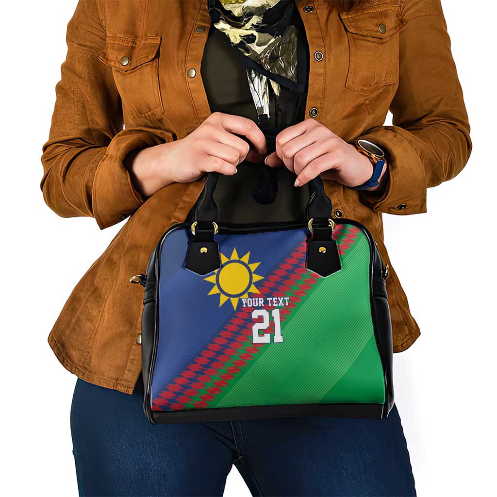 Namibia Cricket Custom Shoulder Handbag Namibian Sporty Pattern Flag Motif LT9