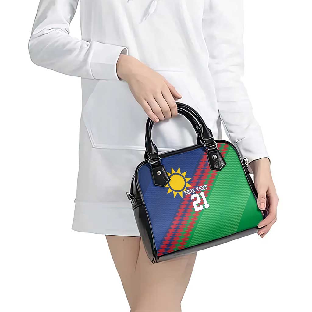 Namibia Cricket Custom Shoulder Handbag Namibian Sporty Pattern Flag Motif LT9