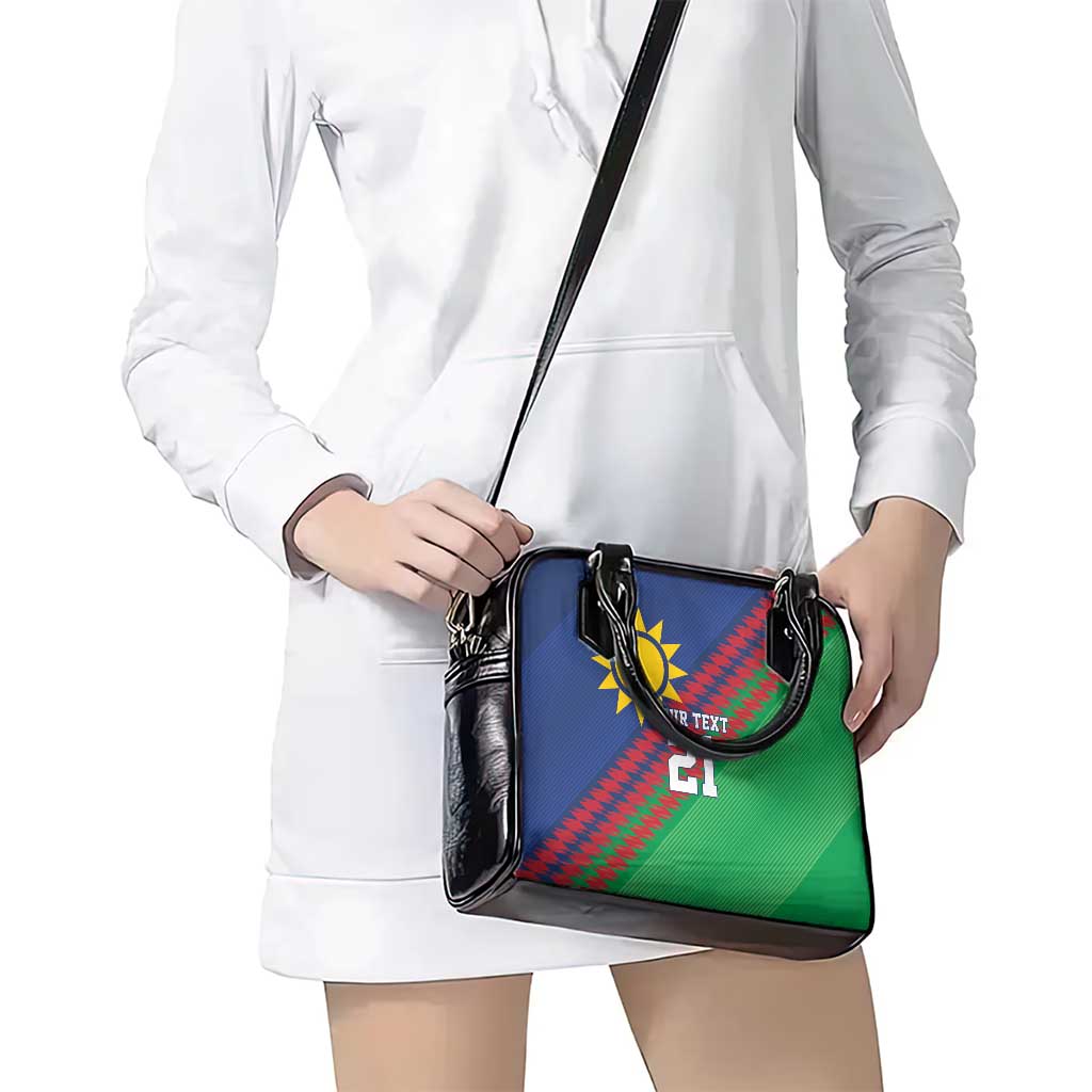Namibia Cricket Custom Shoulder Handbag Namibian Sporty Pattern Flag Motif LT9