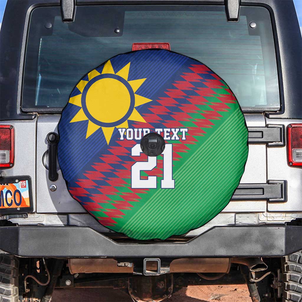 Namibia Cricket Custom Spare Tire Cover Namibian Sporty Pattern Flag Motif LT9