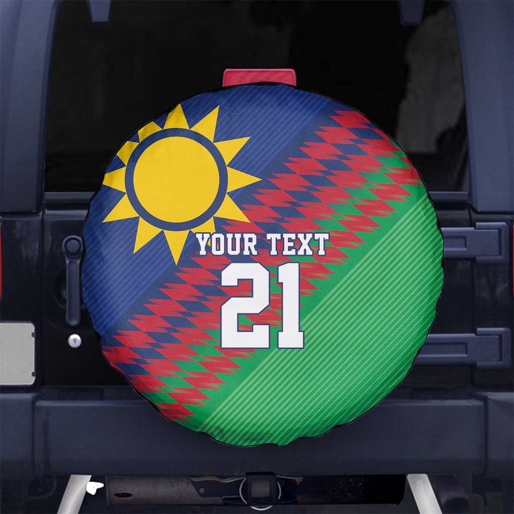 Namibia Cricket Custom Spare Tire Cover Namibian Sporty Pattern Flag Motif LT9