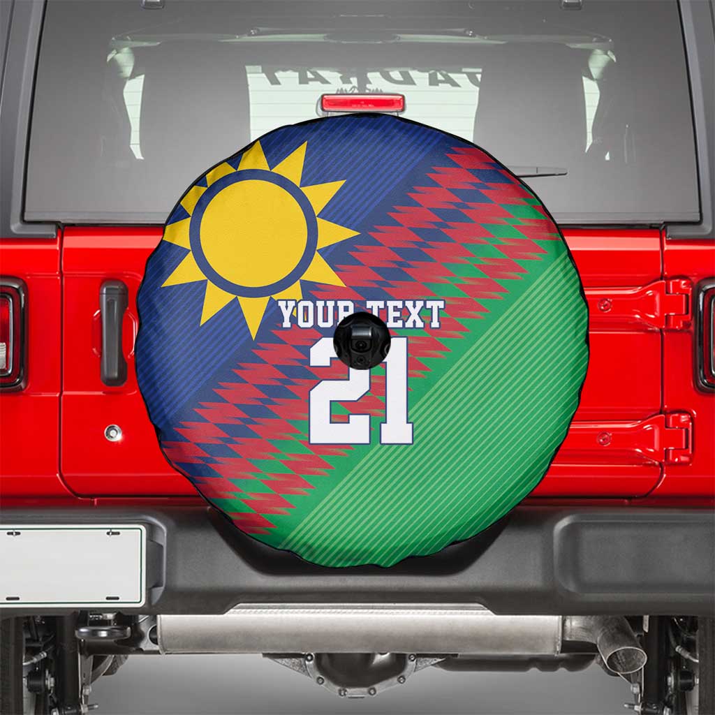 Namibia Cricket Custom Spare Tire Cover Namibian Sporty Pattern Flag Motif LT9