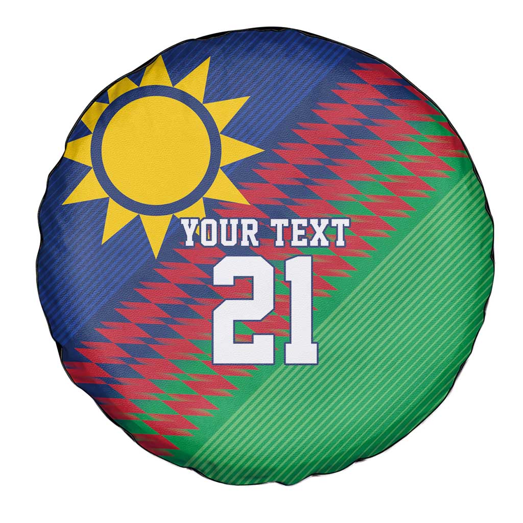 Namibia Cricket Custom Spare Tire Cover Namibian Sporty Pattern Flag Motif LT9