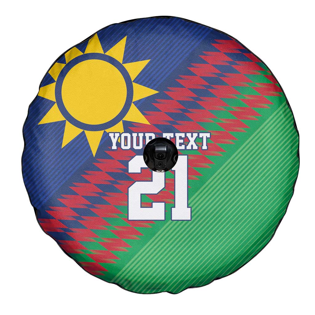 Namibia Cricket Custom Spare Tire Cover Namibian Sporty Pattern Flag Motif LT9